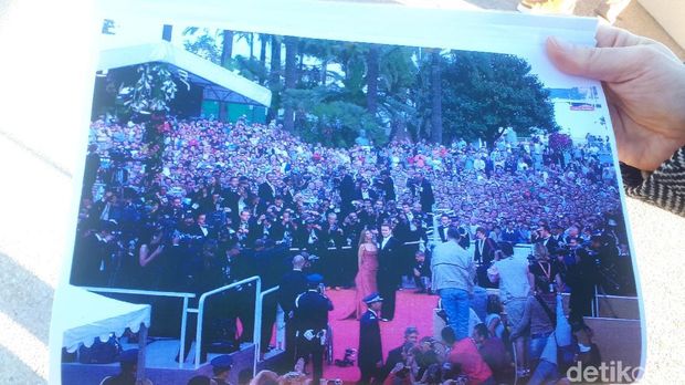 Suasana saat Arnold Schwarzenegger datang di red carpet (Afif Farhan/detikTravel)