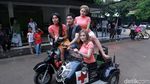 Saat Nikita Mirzani Cs Dibonceng Tiga, Mirip Cabe-cabean?
