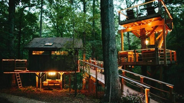 Sweet! Rumah Pohon Romantis dengan Gaya Mewah di Amerika