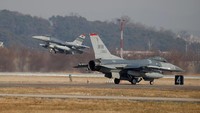 Latihan gabungan Vigilant Ace merupakan latihan militer yang digelar setiap dua tahun sekali. Latihan militer ini digelar oleh AS dan Korsel secara rutin sebagai simulasi pertahanan perang.(Foto: REUTERS/Kim Hong-Ji)