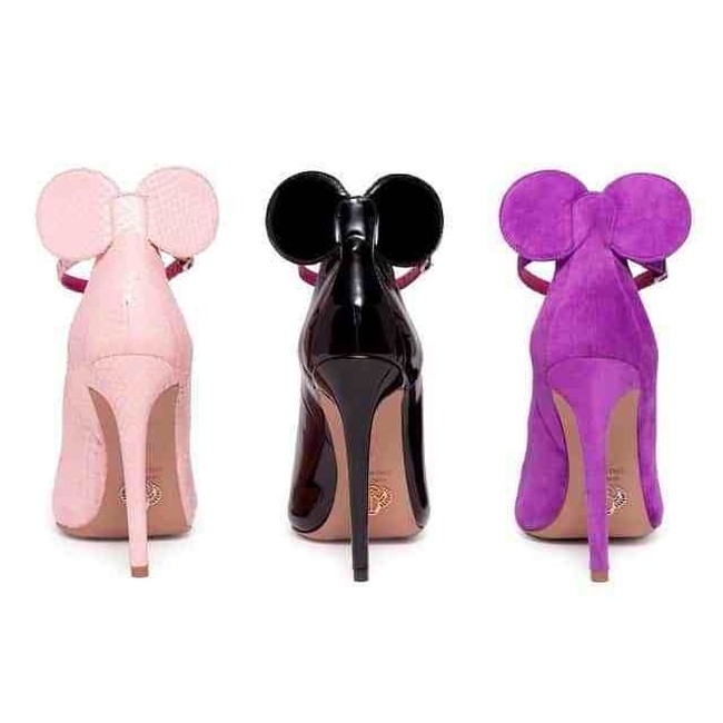 Amina Muaddi dan Irina Curutz, dari Oscar Tiye, menjadi dua desainer yang membuat sepatu heels Minnie ini. Foto: Istimewa