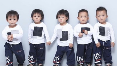 Potret si Kembar 5 AIUEO, Makin Gede Makin Nggemesin!
