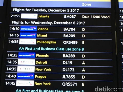 Sempat Batal Terbang, Garuda Jakarta-London Akhirnya Mengudara