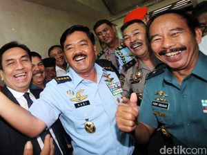Di DPR, Marsekal Hadi Dicecar agar Tak Terlibat Politik Praktis