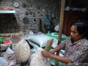 Warga Jepara Ini Manfaatkan Limbah kerang Jadi Hiasan Rumah