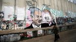 Foto: Mural Trump dan Netanyahu di Tepi Barat