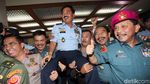 Foto: Beda Arak-arakan Jenderal Gatot dan Marsekal Hadi