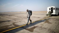 Seorang prajurit AS yang ikut serta dalam Vigilant Ace (Foto: REUTERS/Kim Hong-Ji)