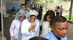 Momen Istri dan Anak Jenguk Setya Novanto di Rutan