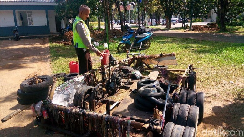 Seratusan Motor Modifikasi Disemprit Polisi di Bogor 