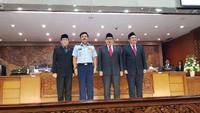 Paripurna DPR mengesahkan Marsekal TNI Hadi Tjahjanto menjadi panglima TNI. Di sidang paripurna, seluruh anggota DPR menyepakati hasil uji kelayakan dan kepatutan (fit and proper test) yang dilakukan oleh Komisi I DPR. (Foto: Dok. Istimewa)