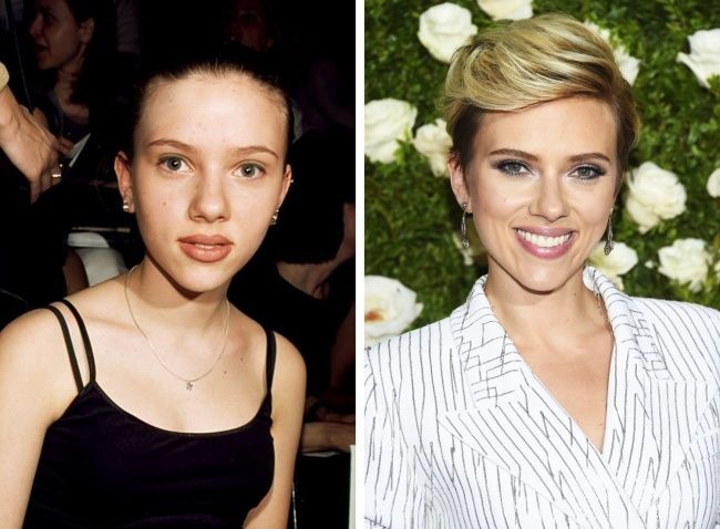 Scarlett Johansson bergaya dengan rambut hitam terikat ke belakang saat remaja. Dia percaya diri keluar rumah dengan kaos hitam sederhana. Kini aktris yang lahir di New York, Amerika Serikat, 22 November 1984 itu, sudah sangat berbeda. Dengan rambut pirang dan bibir merah merona, Scarlett masih memerankan banyak film bahkan hingga 2019 mendatang. Yaitu dalam film Untitled Avengers, untuk memerankan Natasha Romanoff atau Black Widow. Foto: Instagram, Getty Images.