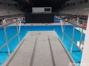 Stadion Akuatik GBK Masih Butuh Penyempurnaan