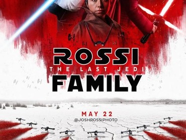 Foto-Foto Satu Keluarga Jadi 'Model' Poster Film Star Wars