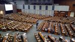 Foto: Kursi Paripurna DPR Kosong Melompong Pong Pong