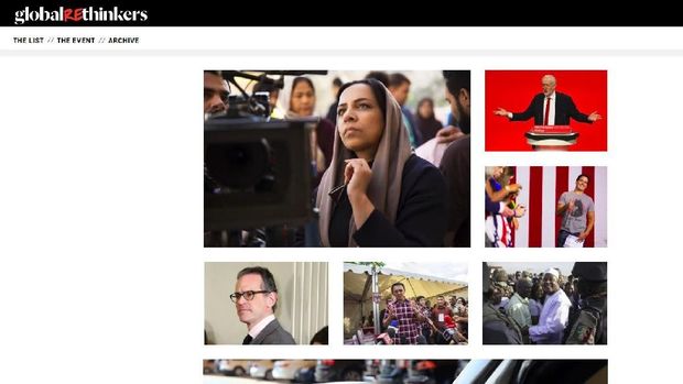 Ahok masuk ke dalam Top 100 Globak Thinker 2017 dari Foreign Policy