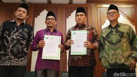 Pengurus Besar Nahdlatul Ulama (PBNU) menggelar konfrensi pers di Gedung PBNU Jakarta, Kamis (7/12).
