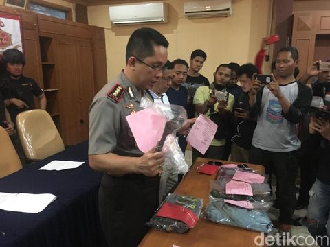 Barang bukti dari hasil Operasi Cipta Kondisi di wilayah Jakpus