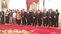Tampak deretan menteri serta pimpinan lembaga negara turut hadir (Foto: Danu Damarjati/detikcom)
