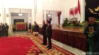 Kapolri Jenderal Tito Karnavian dan Menteri Pertahanan Ryamizard Ryacudu hadir sebagai saksi (Foto: Danu Damarjati/detikcom)
