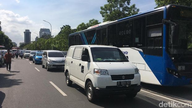Kepadatan kendaraan di 