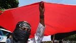 Suasana Terkini Demo di Depan Kedubes AS