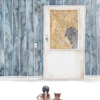 Saat ayah sedang asik buang air besar di kamar mandi. Putrinya tak sabar menunggunya untuk keluar dan selalu berteriak apakah ayah sudah selesai?. Foto: Instagram vskafandre