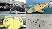 Vought V-173, Pancake Terbang, sebuah pesawat eksperimen dari Amerika Serikat yang disiapkan jadi pesawat tempur (1942). Istimewa/gizmodo.