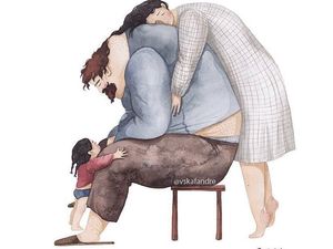 13 Potret Ilustrasi Cinta Ayah untuk Putri Kecilnya Ini Menghangatkan Hati