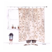 Ayah akan senang hati menemani putri kecilnya bermain, seperti bermain petak umpet. Foto: Instagram vskafandre