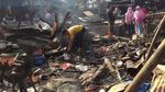 Penampakan Pasar Gembrong Lama yang Hangus Terbakar