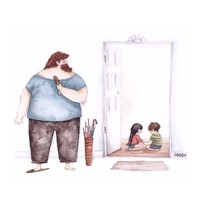 Terkadang seorang ayah akan memikirkan tentang masa depan putri kecilnya, meskipun itu belum saatnya untuk memikirkannya. Foto: Instagram vskafandre