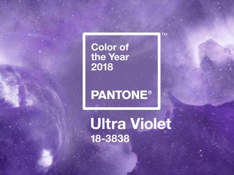 Pantone memilih ungu ultra violet sebagai tren warna 2018. 
