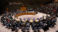 Sidang darurat Dewan Keamanan PBB digelar pada Jumat (8/12) waktu AS, untuk membahas keputusan Trump mengakui Yerusalem sebagai ibu kota Israel. Sidang yang digelar di markas PBB di New York, AS ini dihadiri oleh negara-negara anggota DK PBB juga perwakilan Israel dan Palestina. Foto: REUTERS/Brendan McDermid