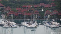 Jejeran yacht dan vila di Eden Island. Seychelles memang jadi destinasi liburan mewah (Fitraya/detikTravel)