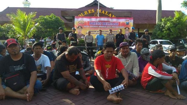 Selain ditindak tipiring, preman ini juga dilakukan pembinaan