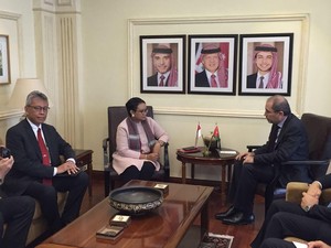 Menlu Ajak Yordania Perkuat Dukungan untuk Palestina di KTT OKI