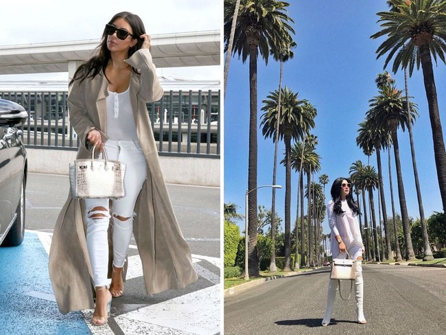 Syahrini memiliki salah satu koleksi Hermes termahal yang pernah ada, yaitu seri Birkin Himayan Nilo Crocodile. Tas satu ini dimiliki selebriti ternama seperti Victoria Beckham atau Kim Kardashian, dan dibanderol hingga Rp 1,4 miliar. Foto: Instagram