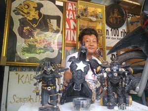Kreatif, Tukang Tambal Ban di Semarang Ubah Limbah Jadi Karya Seni