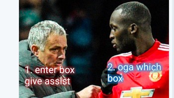 Instruksi Mourinho yang salah dimengerti oleh Lukaku. Foto: Screenshot Twitter