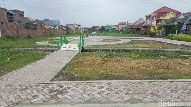 Taman Plaosan Kota Malang yang Dibiayai APBD Rp 500 Juta Mangkrak