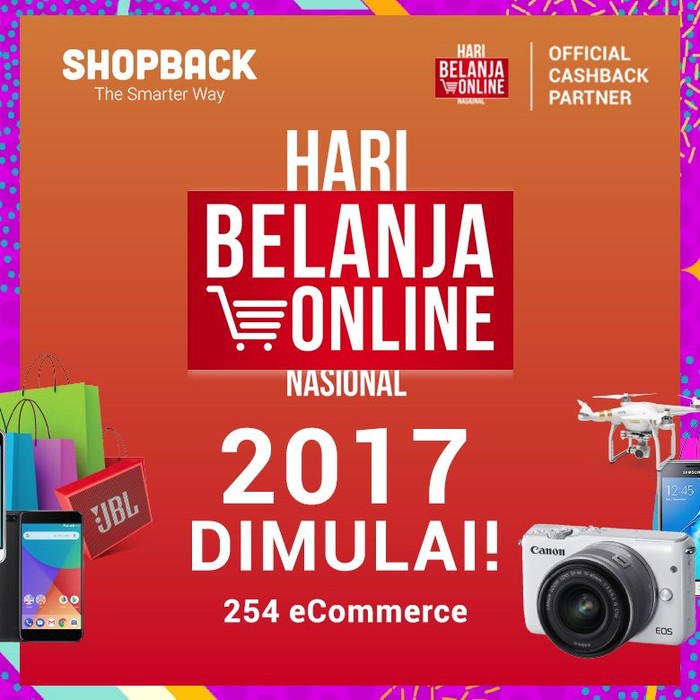 Harbolnas 2017 Dimulai, Cashback 120% hingga iPhone X Gratis