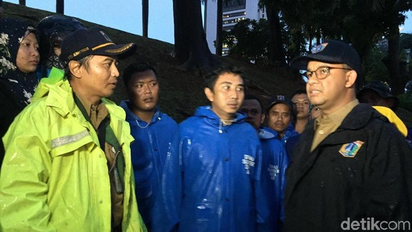 Momen Anies Cek Terowongan Dukuh Atas yang Sempat Banjir
