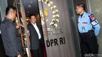 Badan Musyawarah DPR melakukan rapat untuk membahas surat pengunduran diri Setya Novanto dari kursi Ketua DPR dan penunjukan Aziz Syamsuddin di ruang pimpinan, Nusantara III, Komplek Parlemen, Senayan, Jakarta, Senin (11/12/2017).