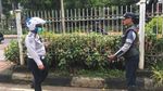 Di Lokasi Ini Pemotor Terjepit Bus di Jalur TransJ 