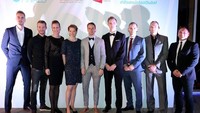Yuk, simak penampilan pemain dunia lainnya dalam Gala Dinner tersebut. Ini barisan pemain Denmark. (BWF)