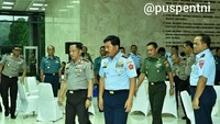 Hadi mengaku telah memiliki komitmen bersama dengan Kapolri untuk bisa menciptakan situasi yang aman dan kondusif. Hadi optimistis hubungan TNI-Polri tetap adem.  (Foto: Dok. Puspen TNI)