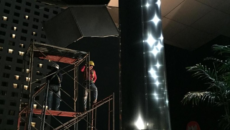 Tengah Malam, Plafon Gedung KPK yang Jebol Baru Dibenahi Tengah Malam, Plafon Gedung KPK yang Jebol Baru Dibenahi