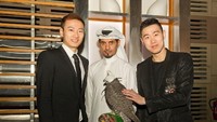 Zhang Nan dan Lui Cheng dari China memilih busana serba hitam. (BWF)
