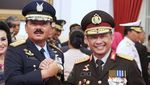 Potret Akrabnya Panglima-Kapolri: Ngopi Bareng dan Pelukan Erat